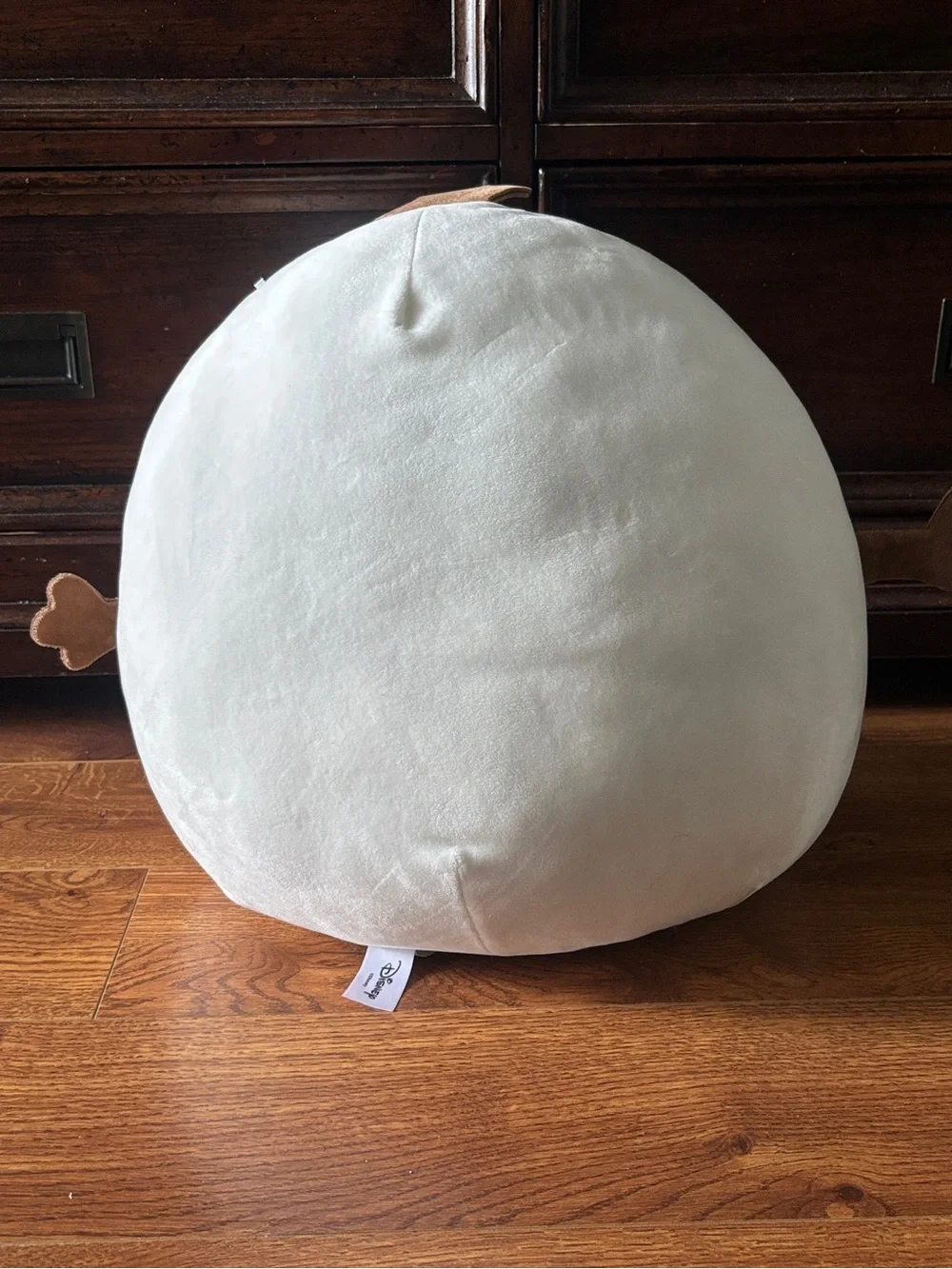 Squishmallows Snowman Pillow - White with Orange Nose